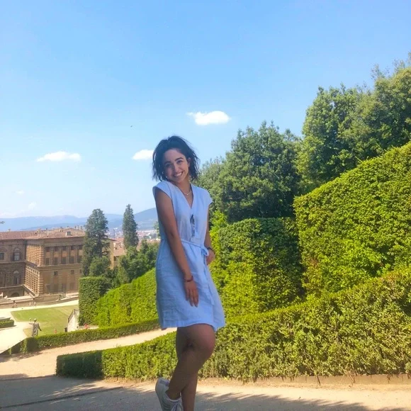 Light Blue Linen Dress: Top Condition!